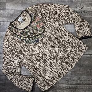 Chico's Sequin Hook and Loop Closure Jacket Size Chico's 3 (16)